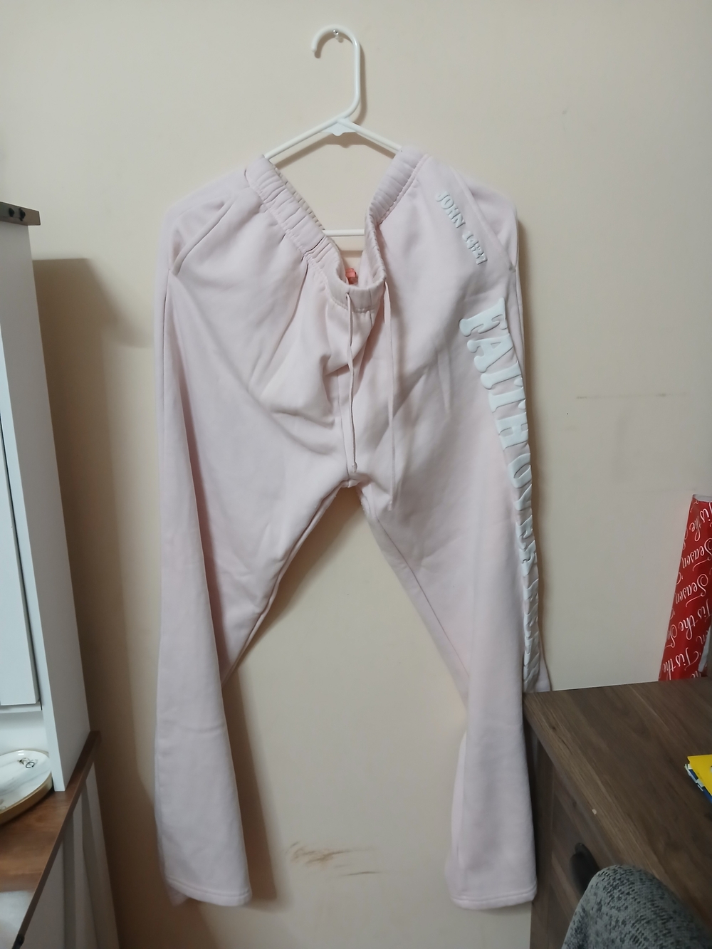 Pink Sweatpants with Side Logo